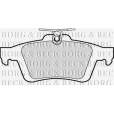 BBP1943 BORG & BECK Комплект тормозных колодок, дисковый тормоз