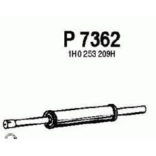 P7362 FENNO Средний глушитель выхлопных газов