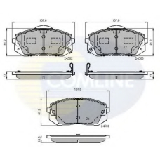CBP31768 COMLINE Комплект тормозных колодок, дисковый тормоз