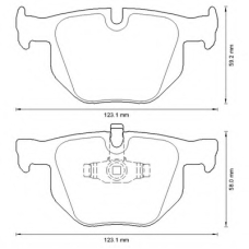573285B BENDIX Комплект тормозных колодок, дисковый тормоз
