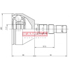 6037 KAMOKA Шарнирный комплект, приводной вал