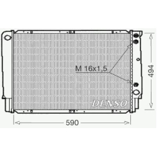 DRM33053 DENSO Радиатор, охлаждение двигателя