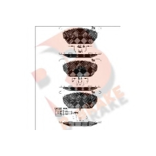 RB2189 R BRAKE Комплект тормозных колодок, дисковый тормоз