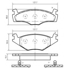 K404603 Vema Комплект тормозных колодок, дисковый тормоз
