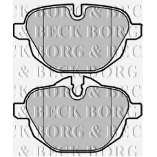 BBP2225 BORG & BECK Комплект тормозных колодок, дисковый тормоз