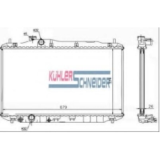 0100031 KUHLER SCHNEIDER Радиатор, охлаждение двигател