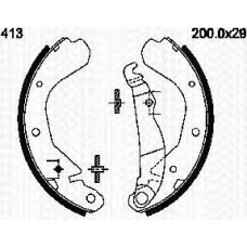 8100 24413 TRIDON Brake shoes