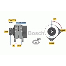 0 986 080 710 BOSCH Генератор
