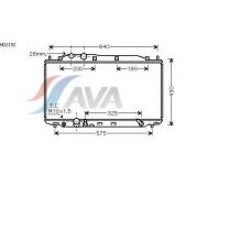 HD2192 AVA Радиатор, охлаждение двигателя