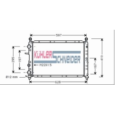 1001101 KUHLER SCHNEIDER Радиатор, охлаждение двигател