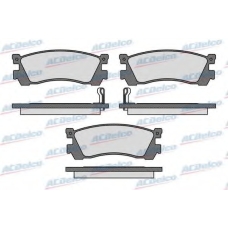 AC058038D AC Delco Комплект тормозных колодок, дисковый тормоз