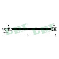 6T48067 LPR Тормозной шланг