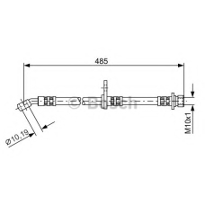 1 987 481 107 BOSCH Тормозной шланг