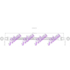 H4043 Brovex-Nelson Тормозной шланг