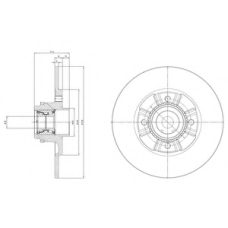 BG9114RSC DELPHI Тормозной диск
