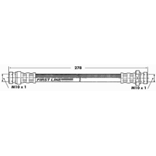 FBH6497 FIRST LINE Тормозной шланг