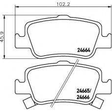 8DB 355 013-571 HELLA Комплект тормозных колодок, дисковый тормоз