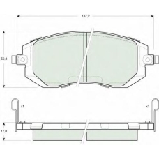GDB3328 TRW Комплект тормозных колодок, дисковый тормоз
