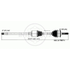 PG-8-33-211A InterParts Приводной вал