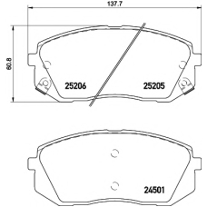 MDB3166 MINTEX Комплект тормозных колодок, дисковый тормоз
