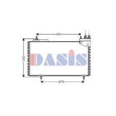 062000N AKS DASIS Конденсатор, кондиционер