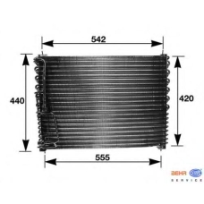 8FC 351 035-111 HELLA Конденсатор, кондиционер