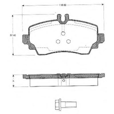 BLF1073 QUINTON HAZELL Комплект тормозных колодок, дисковый тормоз
