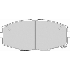 FD6289A NECTO Комплект тормозных колодок, дисковый тормоз