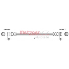 4110245 METZGER Тормозной шланг