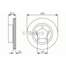 0 986 479 R29 BOSCH Тормозной диск