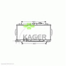31-0514 KAGER Радиатор, охлаждение двигателя