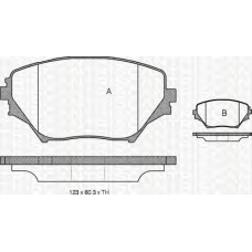 8110 13024 TRIDON Brake pads - front