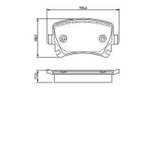 0 986 424 824 BOSCH Комплект тормозных колодок, дисковый тормоз