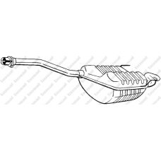 278-433 BOSAL Глушитель выхлопных газов конечный