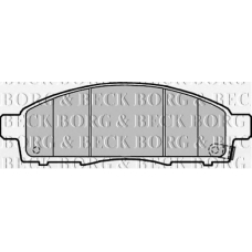 BBP2189 BORG & BECK Комплект тормозных колодок, дисковый тормоз