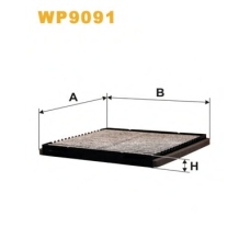 WP9091 WIX Фильтр, воздух во внутренном пространстве