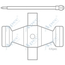 KIT1022 APEC Комплектующие, тормозные колодки