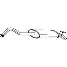 278-341 BOSAL Глушитель выхлопных газов конечный