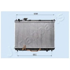 RDA333027 JAPANPARTS Радиатор, охлаждение двигателя