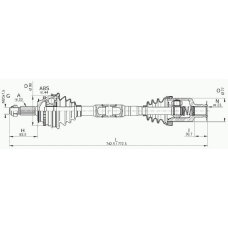 DRS6245.00 OPEN PARTS Приводной вал