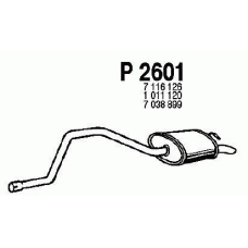 P2601 FENNO Глушитель выхлопных газов конечный