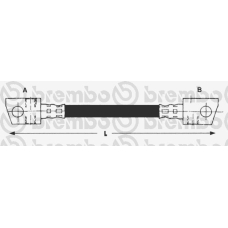 T 56 107 BREMBO Тормозной шланг