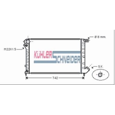 1500381 KUHLER SCHNEIDER Радиатор, охлаждение двигател