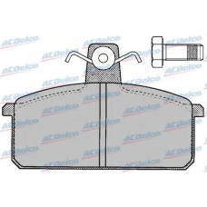 AC058107D AC Delco Комплект тормозных колодок, дисковый тормоз