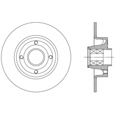 BDA2165.30 OPEN PARTS Тормозной диск
