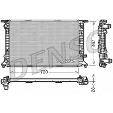 DRM02021 DENSO Радиатор, охлаждение двигателя