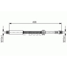 1 987 481 711 BOSCH Тормозной шланг